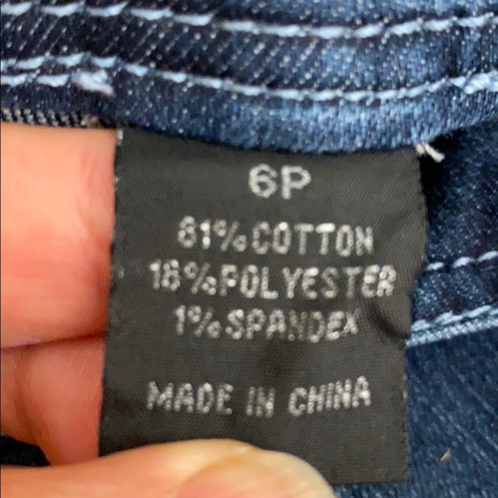 BACCINI EUC denim Capri pants size 6 Petite - Picture 6 of 6